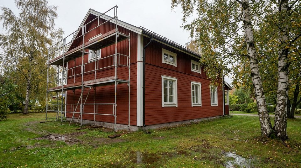 Fasadmålning-projekt i Danderyd