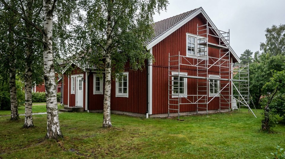 Fasadmålning-projekt i Danderyd