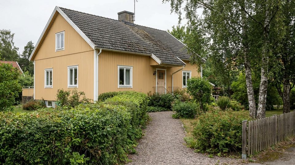 Fasadmålning-projekt i Danderyd