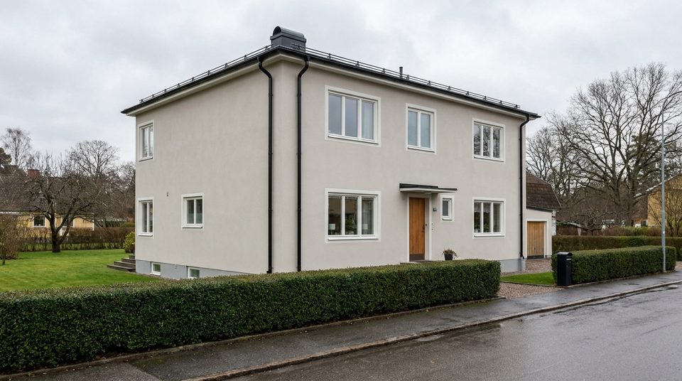 Fasadmålning-projekt i Danderyd