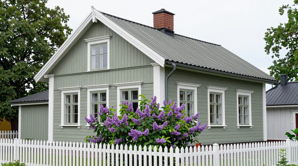 Fasadmålning-projekt i Danderyd
