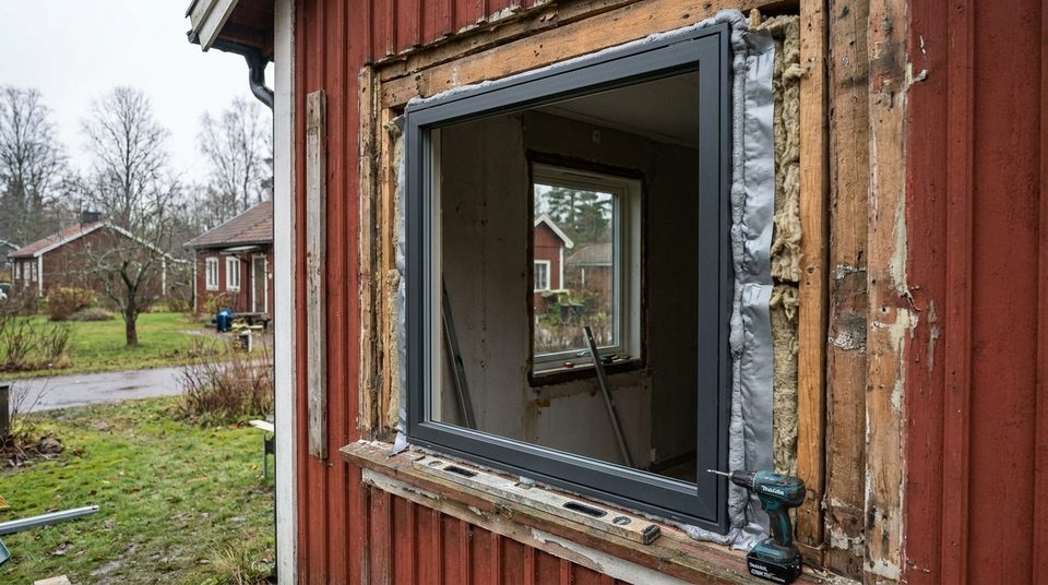 Fasadmålning-projekt i Danderyd